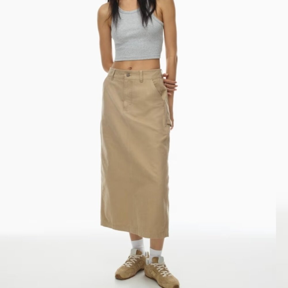TNA Greenwich Skirt Tan NWT